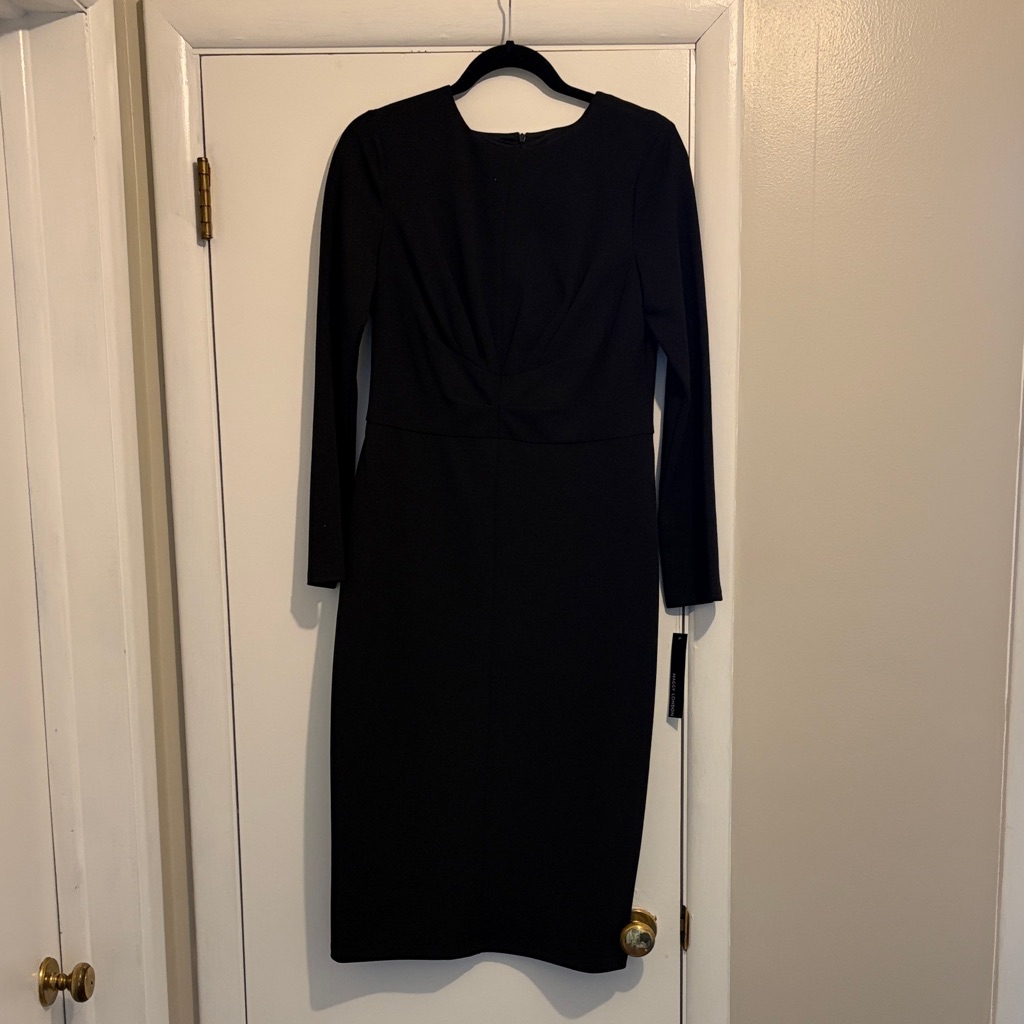 Maggy London Classic Black Long Sleeve Dress